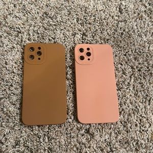 I phone 11 pro case pink and brown